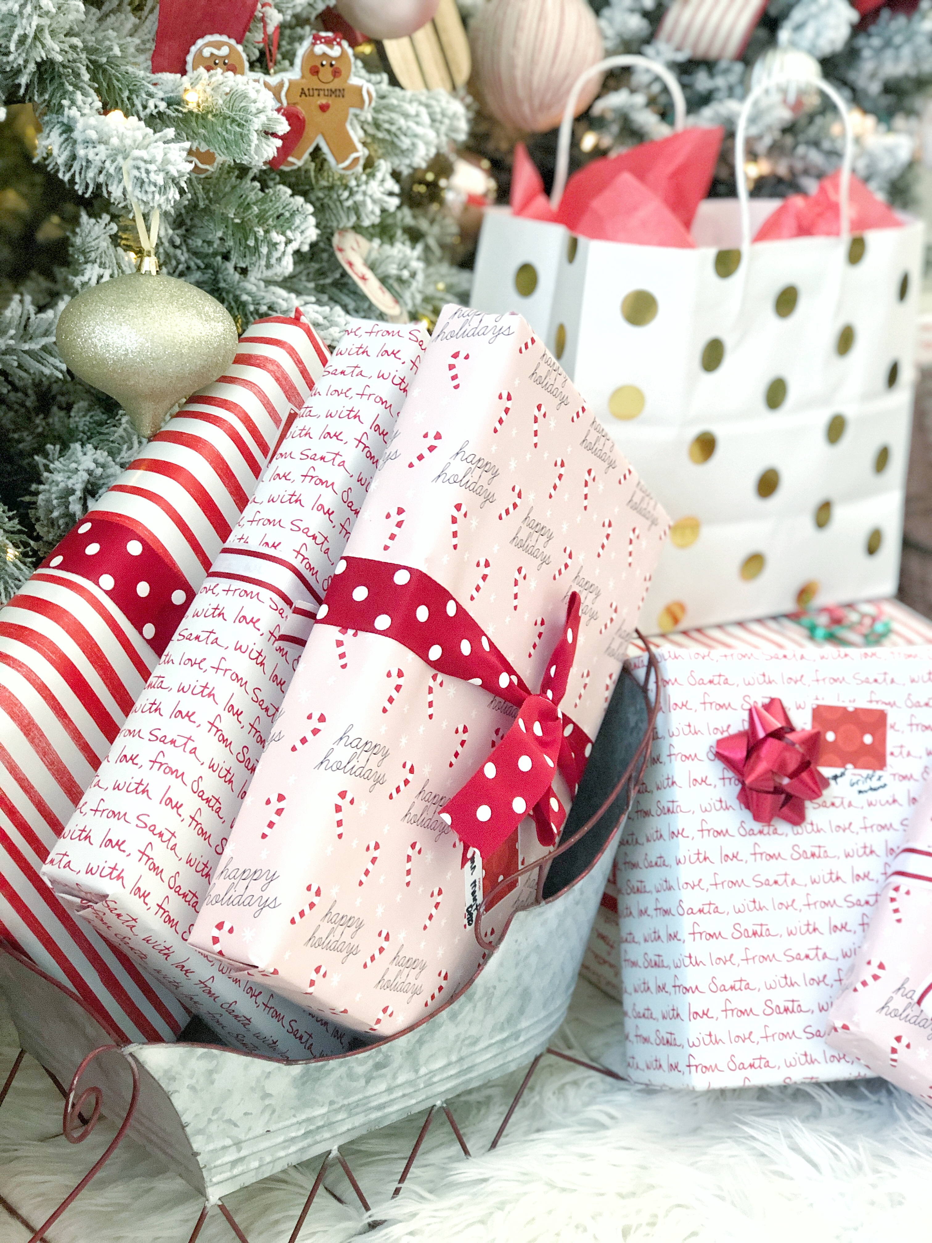 How to make wrapping paper Christmas trees