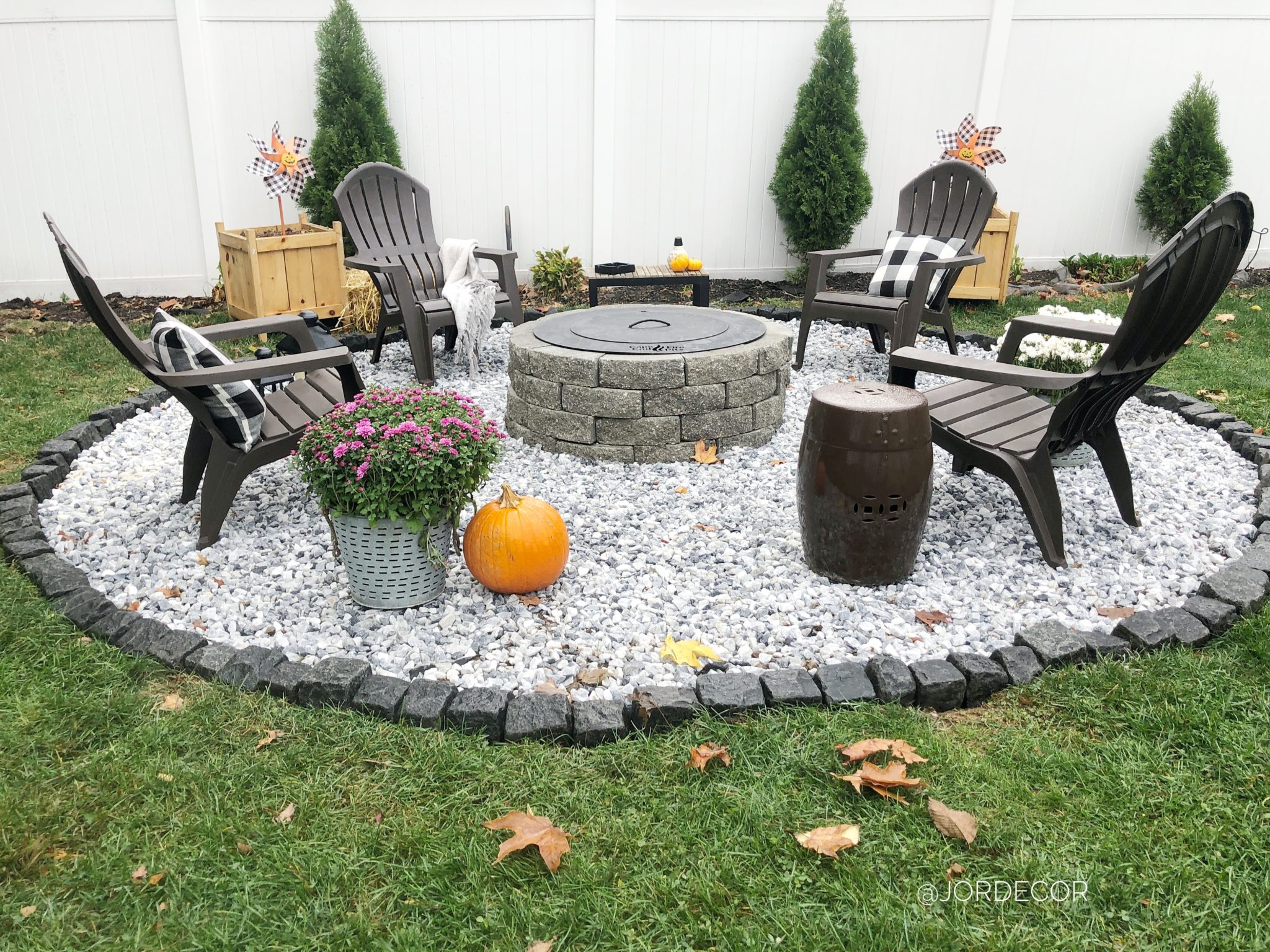 Diy Fire Pit Area In A Weekend Jordecor, Fire Pit Sand Gravel