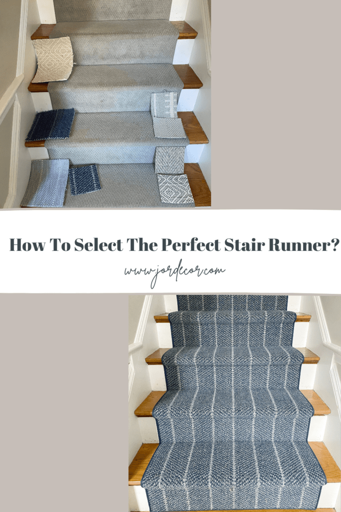 Considering aa stair runner for your home?  Let me share some tips that helped me in our search for a new runner.  Things to keep in mind while your looking and the cost for material + installation.  Thanks to The Carpet Workroom for partnering with me for this post!